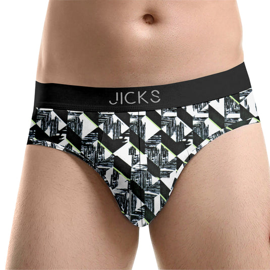 Jicks Men's Ultra-Comfort Nylon Underwear with Stretch & Anti-Bacterial Protection - Pack of 2